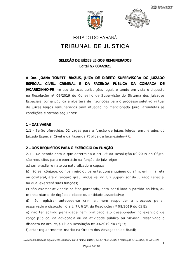 Disponibilizado em 20/10/2021