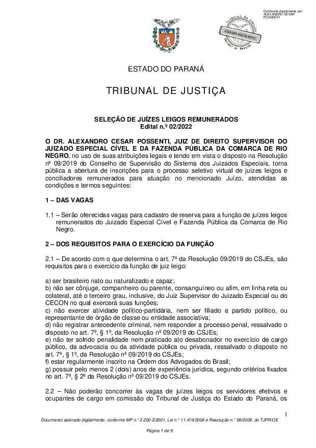 Disponibilizado em 03/02/2022