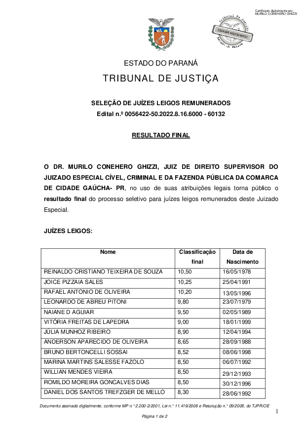Disponibilizado em 27/07/2022